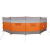 vidaXL Corta-vento de campismo 510x153 cm imperme&aacute;vel cinza/laranja