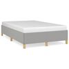 vidaXL Estrutura de cama sem colch&atilde;o cinza claro tecido