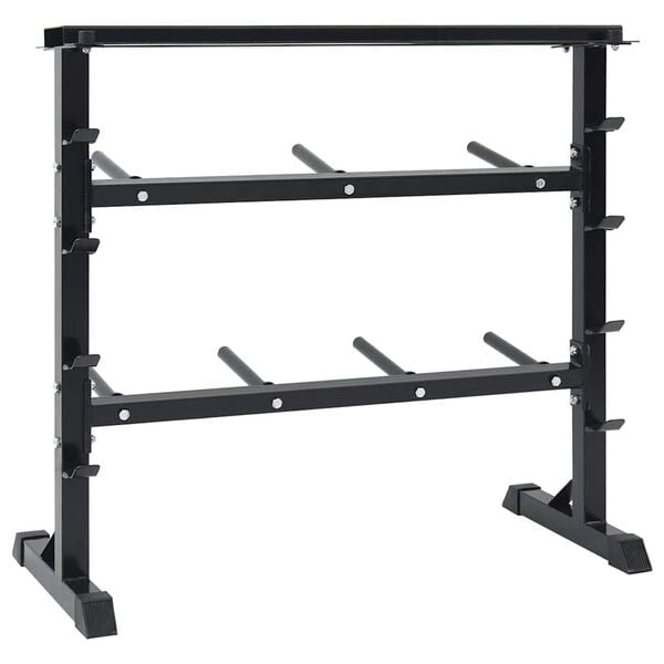 vidaXL Suporte para Halteres Preto 99 x 45 x 95,5 cm