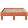 vidaXL Cama sem colch&atilde;o 135x190 cm madeira pinho maci&ccedil;a castanho-mel