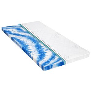 vidaXL Sobrecolch&atilde;o 80x200 cm espuma de gel 7 cm