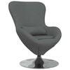 vidaXL Cadeira ovo Cinza Escuro 63 x 73 x 90 cm tecido
