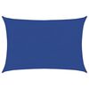 vidaXL Para-sol estilo vela retangular 160 g/m&sup2; 5x6 m PEAD azul