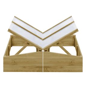 vidaXL Estufas 2 pcs 100x50x35 cm madeira de pinho impregnada