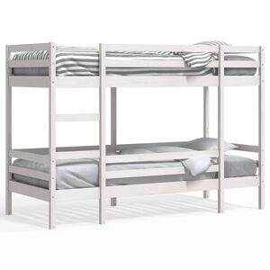 vidaXL Beliche 90x190 cm madeira de pinho maci&ccedil;a branco