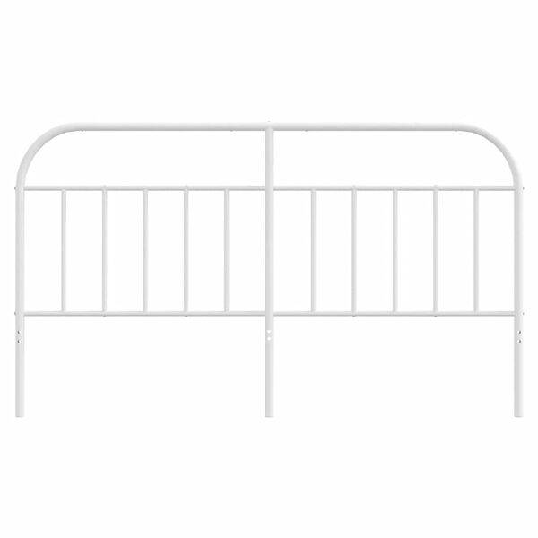 vidaXL Cabeceira de cama 180 cm metal branco