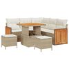 vidaXL Conjunto de Sof&aacute; de Jardim 9 unid. 6-N&uacute;mero de lugares