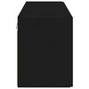 vidaXL Arm&aacute;rio de TV de Parede 2 pcs Preto 59,5 x 31 x 40 cm
