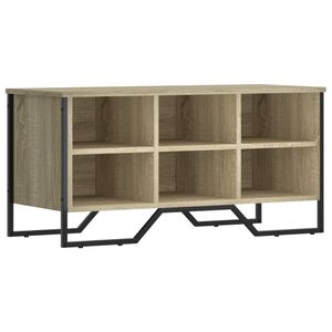 vidaXL Sapateira 90x38x45,5 cm derivados de madeira carvalho sonoma
