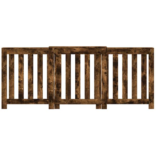 vidaXL Cobertura de radiador derivados de madeira carvalho sonoma