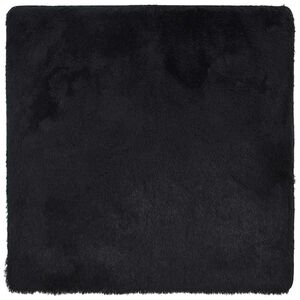 vidaXL Tapete shaggy de pelo alto NAVARRA 240x240 cm poli&eacute;ster preto