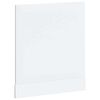vidaXL Painel máquina lavar louça derivados madeira branco brilhante