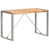 vidaXL Mesa de jantar 120x60x75 cm madeira de mangueira maci&ccedil;a &aacute;spera