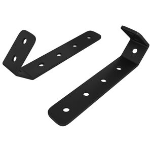 vidaXL Ganchos 2 unid. Preto M5 x 110 mm Ferro