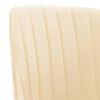 vidaXL Cadeira de jantar girat&oacute;ria veludo cor creme