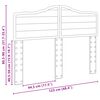 vidaXL Cabeceira Cinzento 120 cm Madeira processada