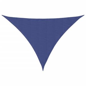 vidaXL Para-sol estilo vela tecido oxford triangular 2,5x2,5x3,5m azul