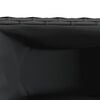 vidaXL Canteiro jardim c/ rodas 2pcs 107x32x38cm vime PE preto