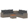 vidaXL Conjunto de Sof&aacute;s 8 unid. Cinza e Cinza Escuro