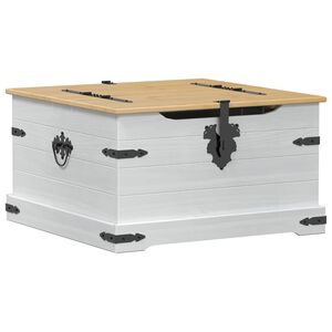 vidaXL storage box Branco 78 x 78 x 45 cm Madeira de Pinheiro S&oacute;lida