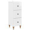 vidaXL Gabinete de Gavetas Branco Brilhante 33 x 34,5 x 90 cm