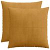 vidaXL Capa almofada 2 pcs ALMELO Amarelo 60 x 60 cm cord&atilde;o
