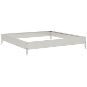 vidaXL Canteiro elevado de jardim 100x100x18,5 cm a&ccedil;o inoxid&aacute;vel