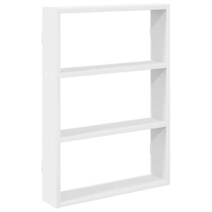 vidaXL Prateleira de parede 43x9x60 cm derivados de madeira branco