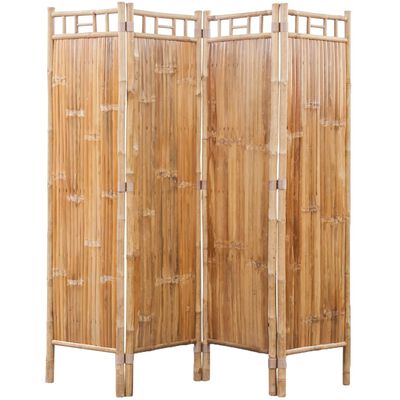 Divisória de ambientes, 4 painéis bambu
