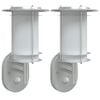 vidaXL Candeeiros parede p/ exterior c/ sensor 2pcs a&ccedil;o inox. prateado