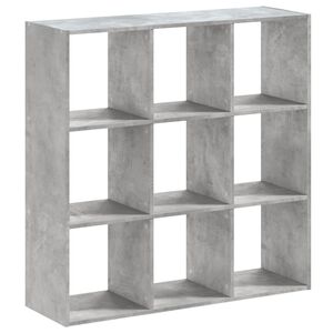 vidaXL Estante 102x32x102 cm derivados de madeira cinzento cimento