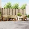 vidaXL Conjunto de Sof&aacute;s para Exterior 7 pcs Natural e Bege