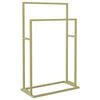 vidaXL Toalheiro de p&eacute; 48x24x78,5 cm ferro dourado