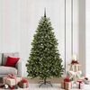 vidaXL &Aacute;rvore de Natal Artificial Verde 210 cm PVC e Metal