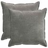 vidaXL Capa almofada 2 pcs HOUTEN Cinzento-Escuro 60 x 60 cm