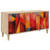vidaXL Gabinete para TV HEESCH 102 x 33 x 50 cm Sonoma