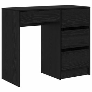 vidaXL Mesa Carvalho Preto Derivados de Madeira 90 x 37.5 x 75 cm