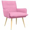 vidaXL poltrona Rosa Tecido