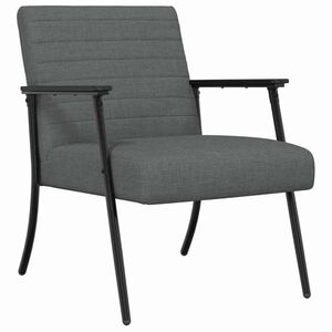 vidaXL poltrona Cinza Escuro 59 x 75 x 78 cm tecido