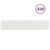 vidaXL Acabamento para Gramado 30 unid. 20 x 103 cm A&ccedil;o Branco