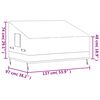 vidaXL Capas p/ bancos de 2 lugares 2 pcs 137x97x48/74 cm oxford 600D
