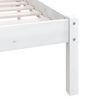 vidaXL Estrutura de cama 200x200 cm pinho maci&ccedil;o branco