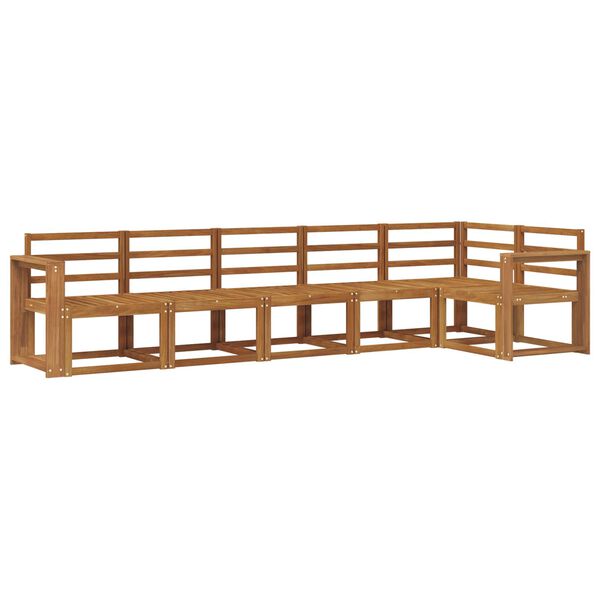 vidaXL Conjunto de Sof&aacute;s para Exterior 6 pcs Natural