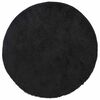 vidaXL Tapete shaggy de pelo alto NAVARRA 120x120 cm poli&eacute;ster preto
