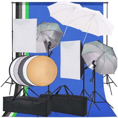 vidaXL Kit de iluminação para estúdio fotográfico