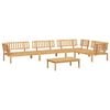 vidaXL 5 pcs conjunto de m&oacute;veis de paletes p/ jardim ac&aacute;cia maci&ccedil;a