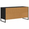 vidaXL Gabinete para TV com gaveta Carvalho Preto 100 x 36 x 49,5 cm