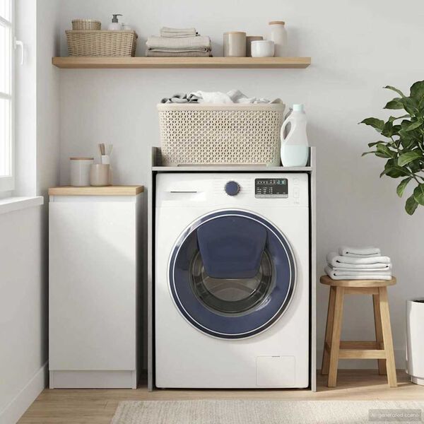 vidaXL Arm&aacute;rio para M&aacute;quina de Lavar Cinza Sonoma 67,5 x 48 x 97 cm