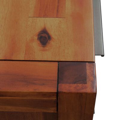 vidaXL Cómoda em madeira de acácia maciça 45x32x115 cm