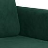 vidaXL Sof&aacute; de 3 lugares 180 cm veludo verde-escuro